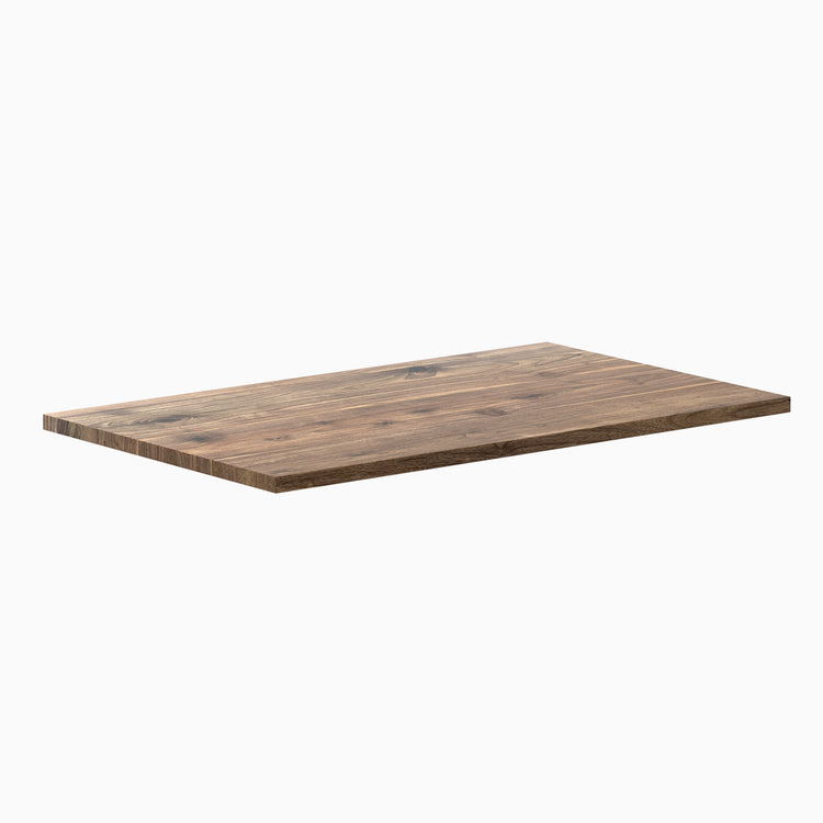 Desky Mini Walnut Hardwood Desk Top, 25mm thick, with rich brown tones and natural wood grain.