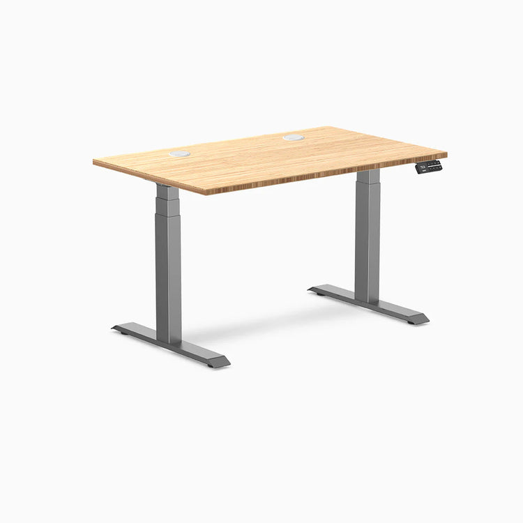 Desky Dual Bamboo Sit Stand Desk