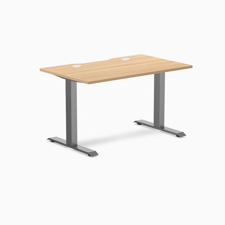 Desky Zero Scalloped Laminate Office Desk