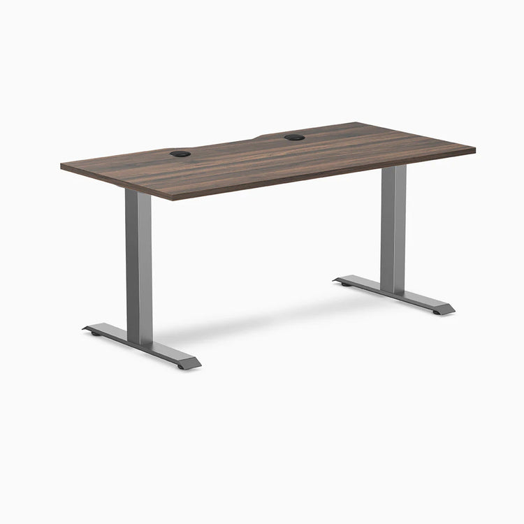 Desky Zero Scalloped Laminate Office Desk