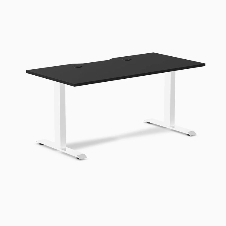 Desky Zero Scalloped Laminate Office Desk