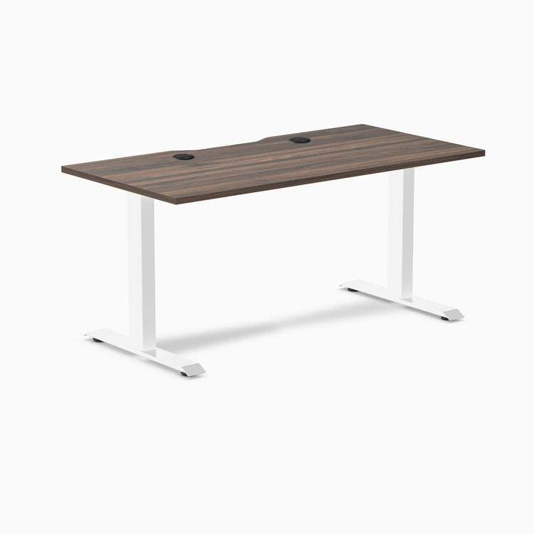 Desky Zero Scalloped Laminate Office Desk