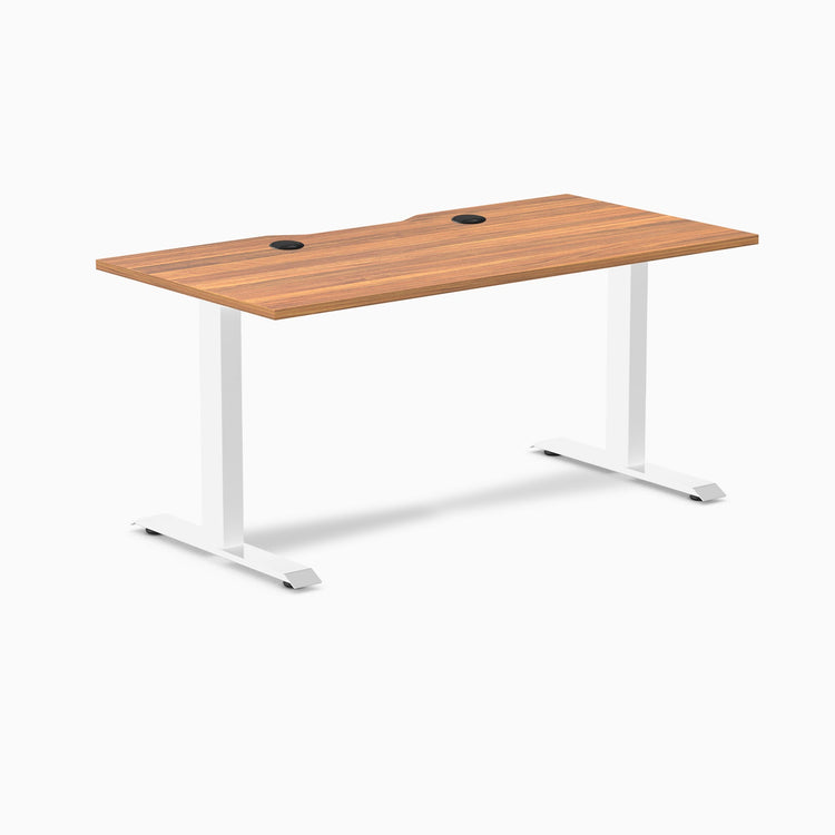 Desky Zero Scalloped Laminate Office Desk
