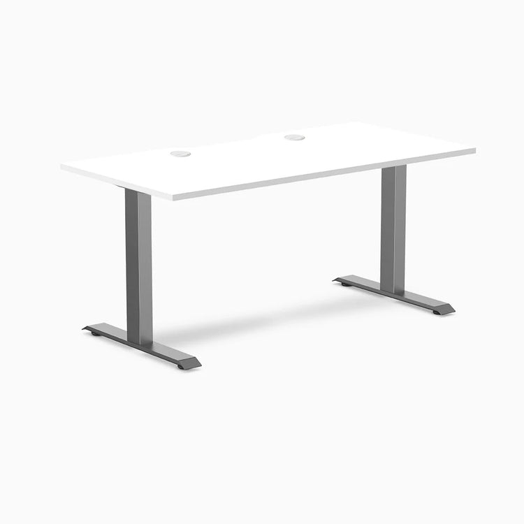 Desky Zero Scalloped Laminate Office Desk