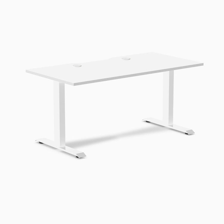 Desky Zero Scalloped Laminate Office Desk
