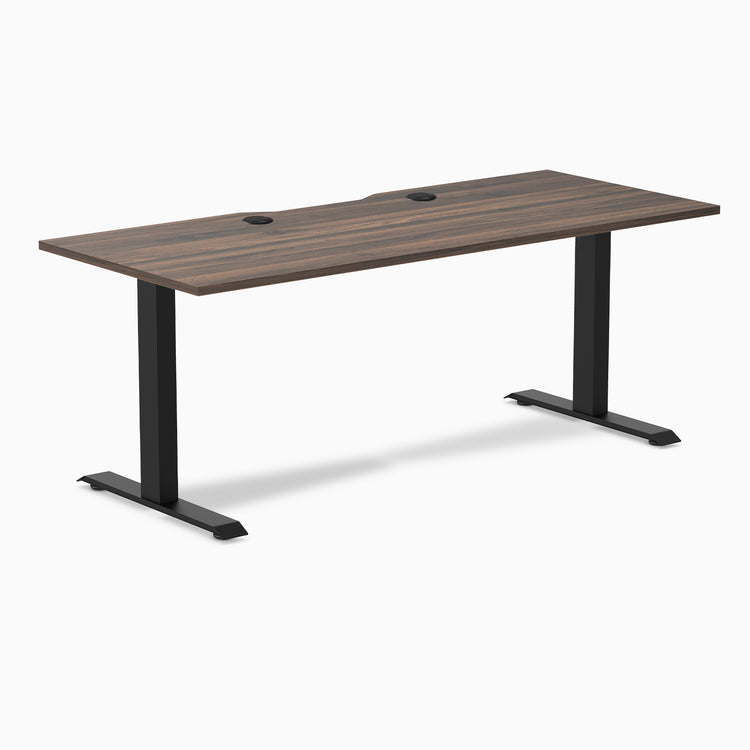 Desky Zero Scalloped Laminate Office Desk