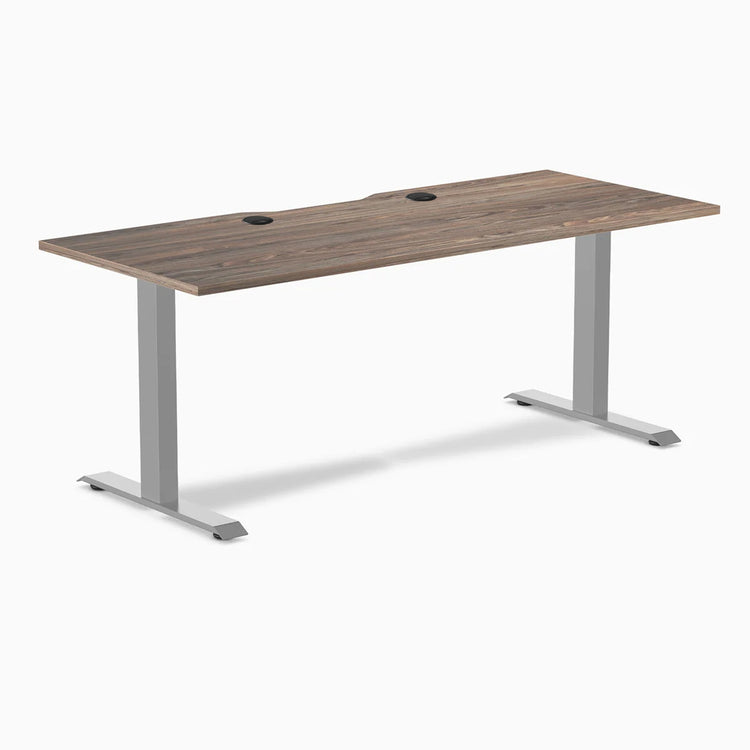 Desky Zero Scalloped Laminate Office Desk