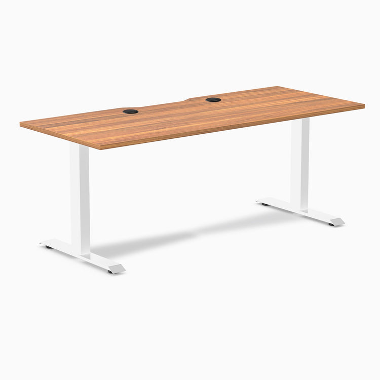 Desky Zero Scalloped Laminate Office Desk