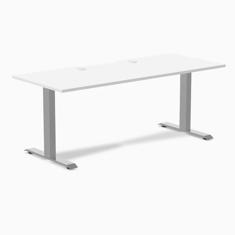 Desky Zero Scalloped Laminate Office Desk
