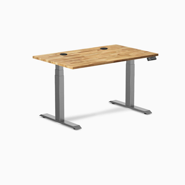 Desky Dual Hardwood Sit Stand Desk