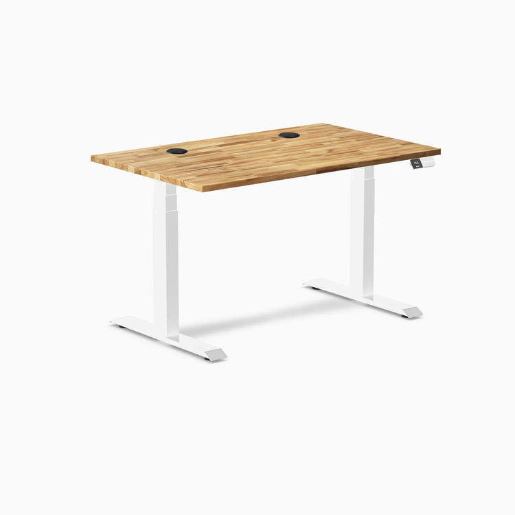 Desky Dual Hardwood Sit Stand Desk