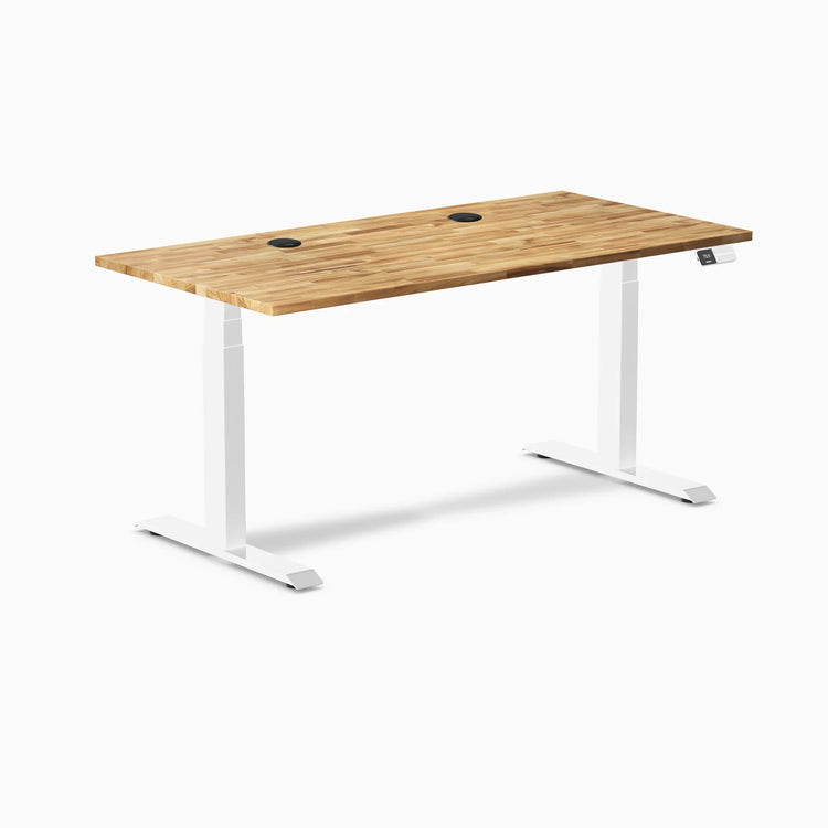 Desky Dual Hardwood Sit Stand Desk