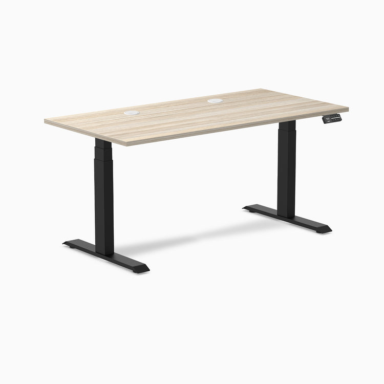 Desky Dual Laminate Sit Stand Desk
