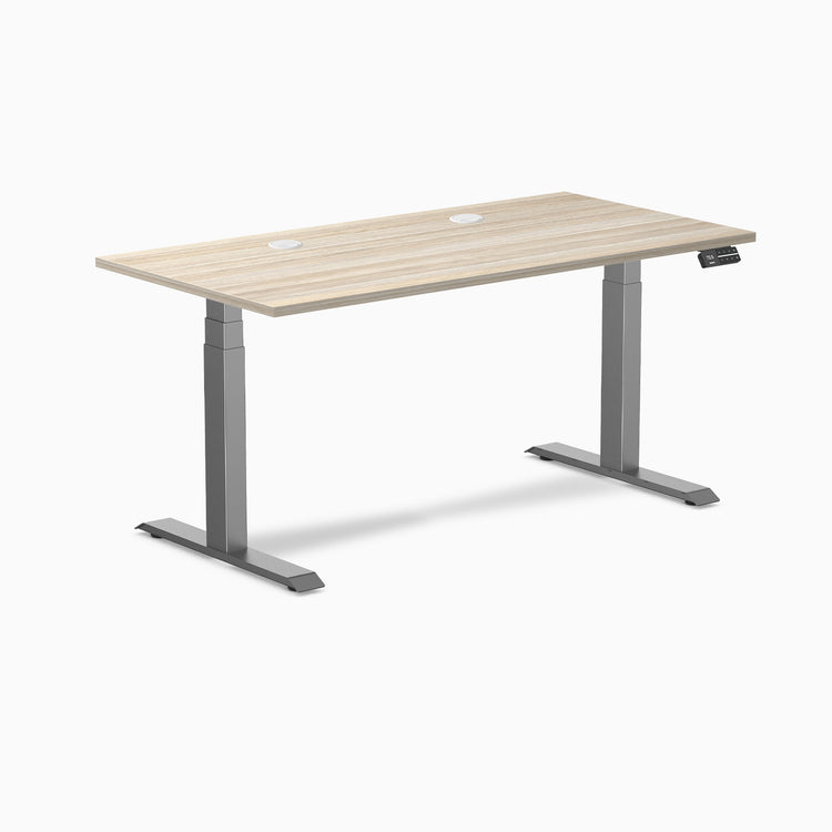 Desky Dual Laminate Sit Stand Desk