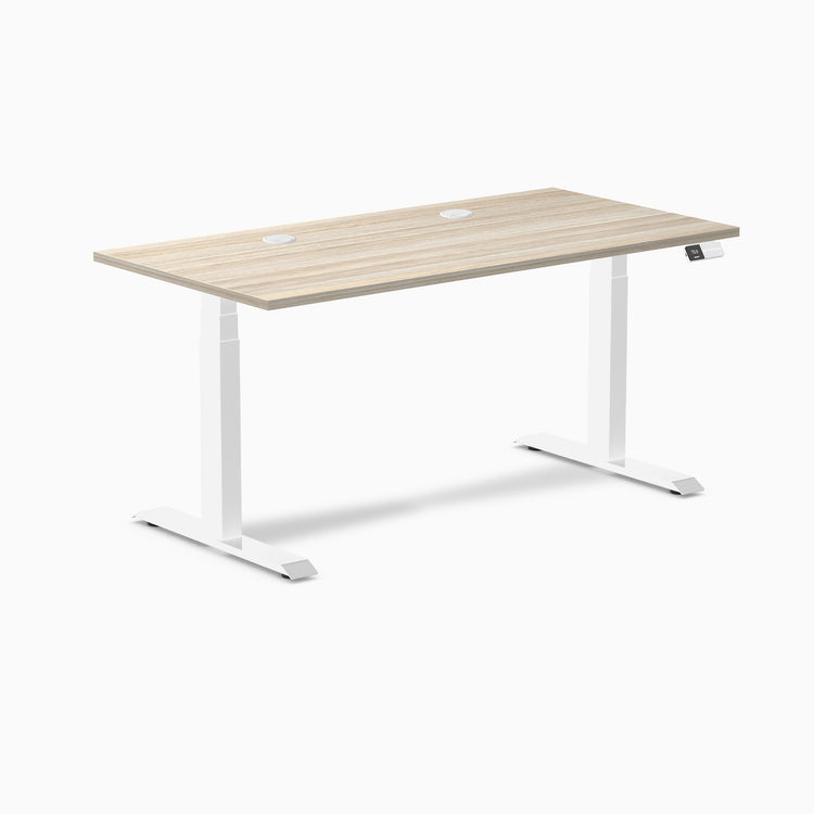 Desky Dual Laminate Sit Stand Desk