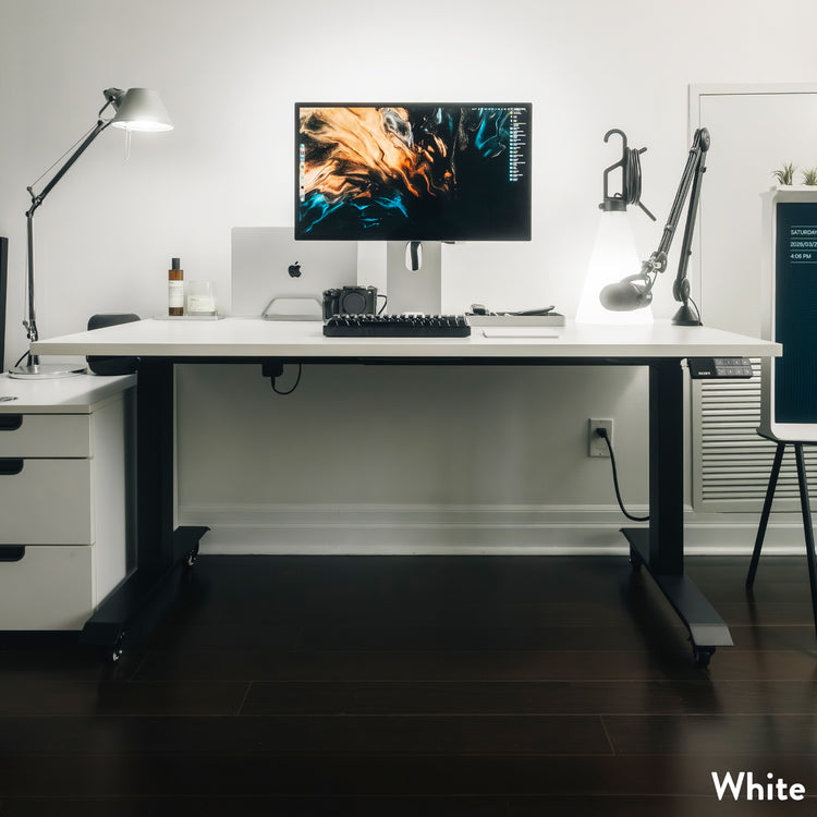 Desky Dual Laminate Sit Stand Desk