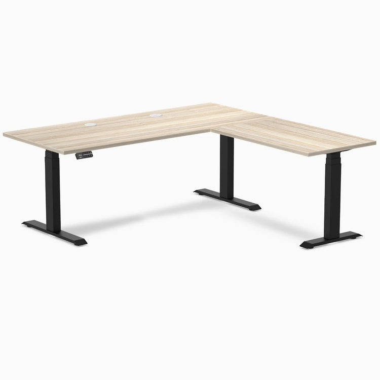 Desky L-Shape Laminate Sit Stand Desk