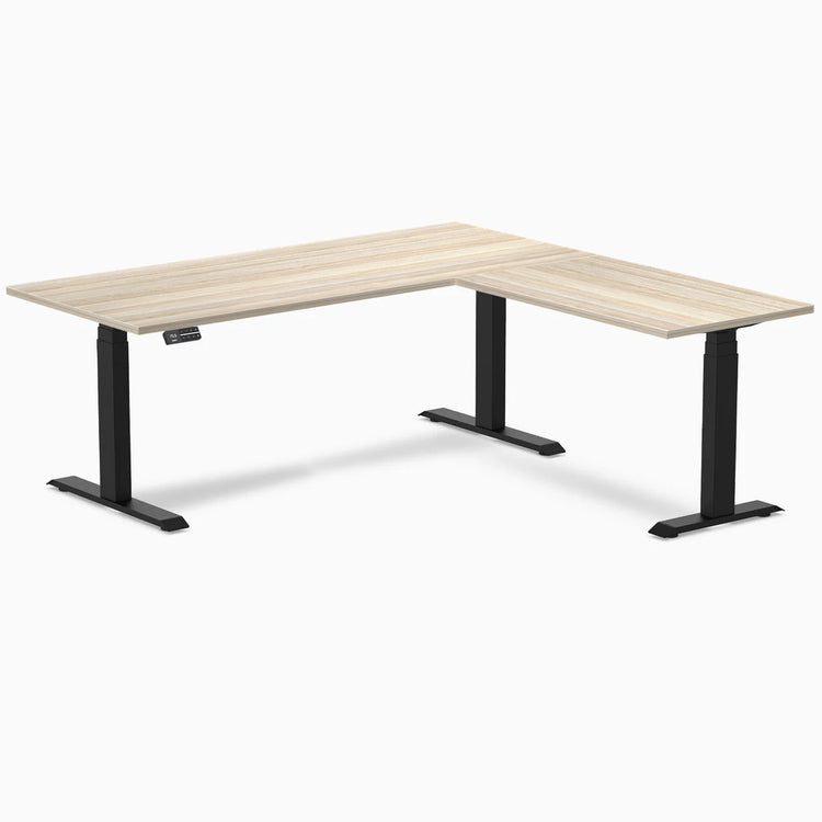 Desky L-Shape Laminate Sit Stand Desk