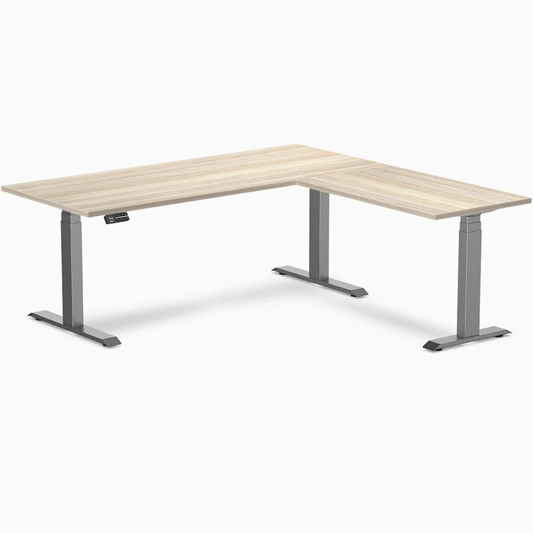 Desky L-Shape Laminate Sit Stand Desk