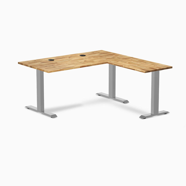 Desky Zero Hardwood L-Shape Office Desk