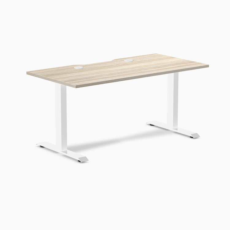 Desky Zero Scalloped Laminate Office Desk