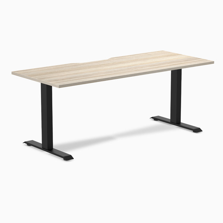 Desky Zero Scalloped Laminate Office Desk