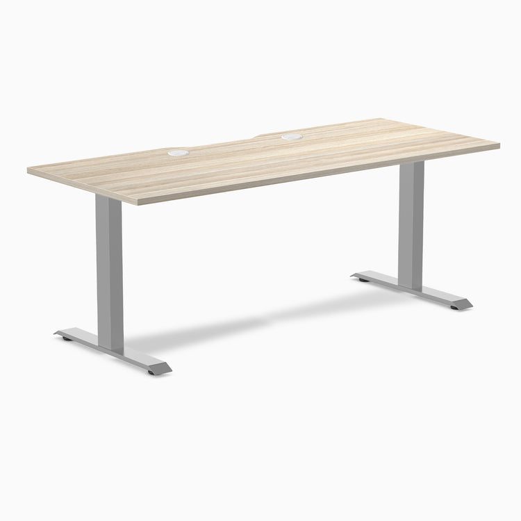 Desky Zero Scalloped Laminate Office Desk
