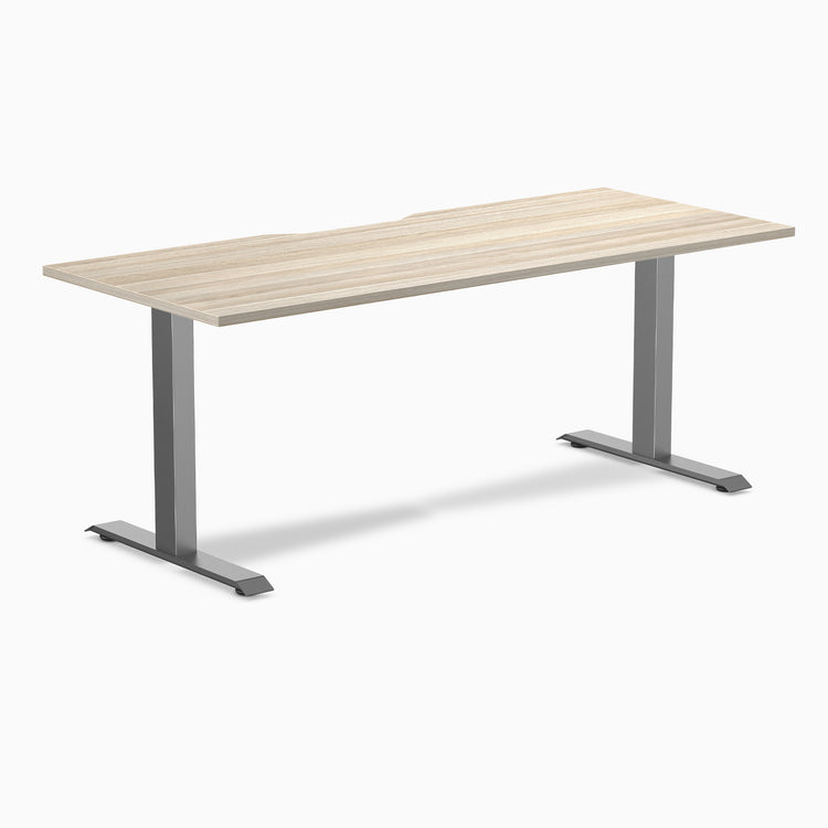 Desky Zero Scalloped Laminate Office Desk