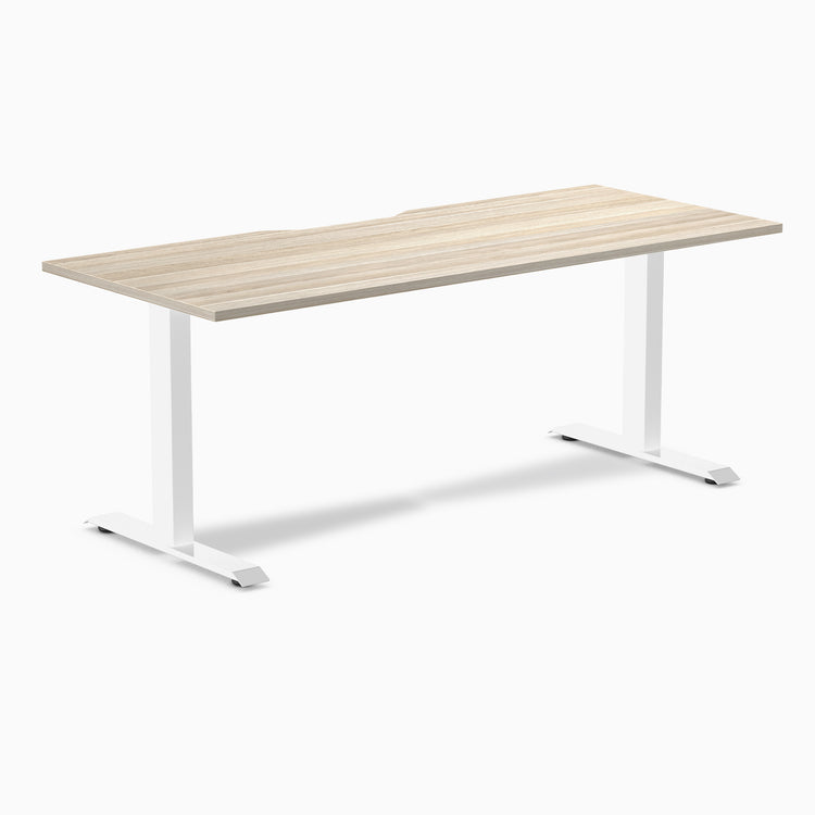 Desky Zero Scalloped Laminate Office Desk