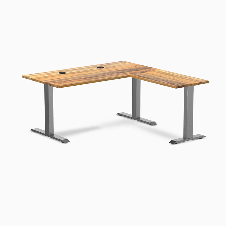 Desky Zero Hardwood L-Shape Office Desk