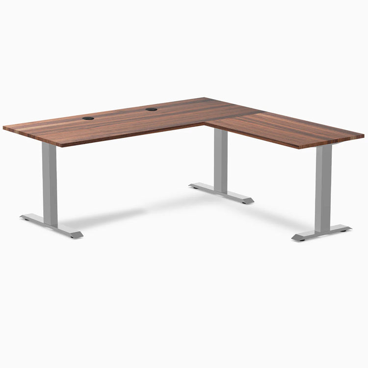 Desky Zero Hardwood L-Shape Office Desk