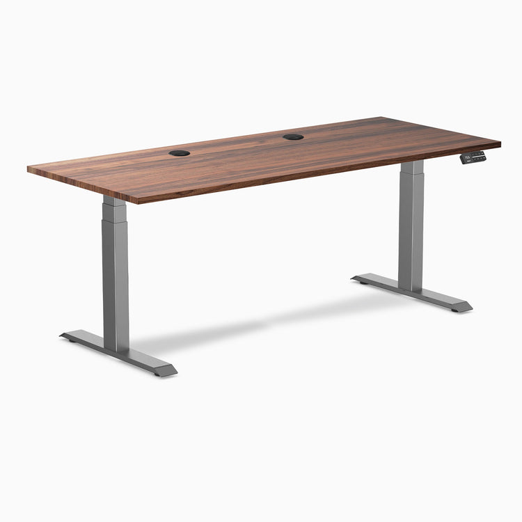 Desky Dual Hardwood Sit Stand Desk
