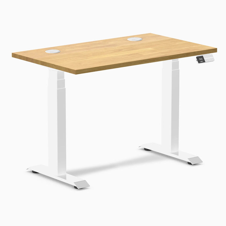 Desky Dual Mini Rubberwood Sit Stand Desk