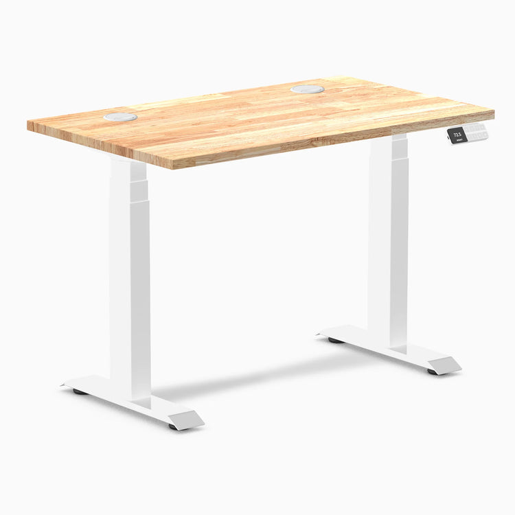 Desky Dual Mini Rubberwood Sit Stand Desk