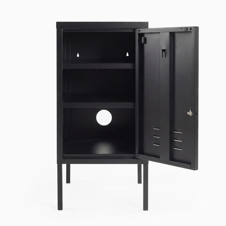 Desky Oslo Metal Locker Cabinet-Accessories-Desky-Black-Right Opening-Desky® Australia