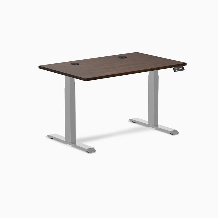 Desky Dual Rubberwood Sit Stand Desk