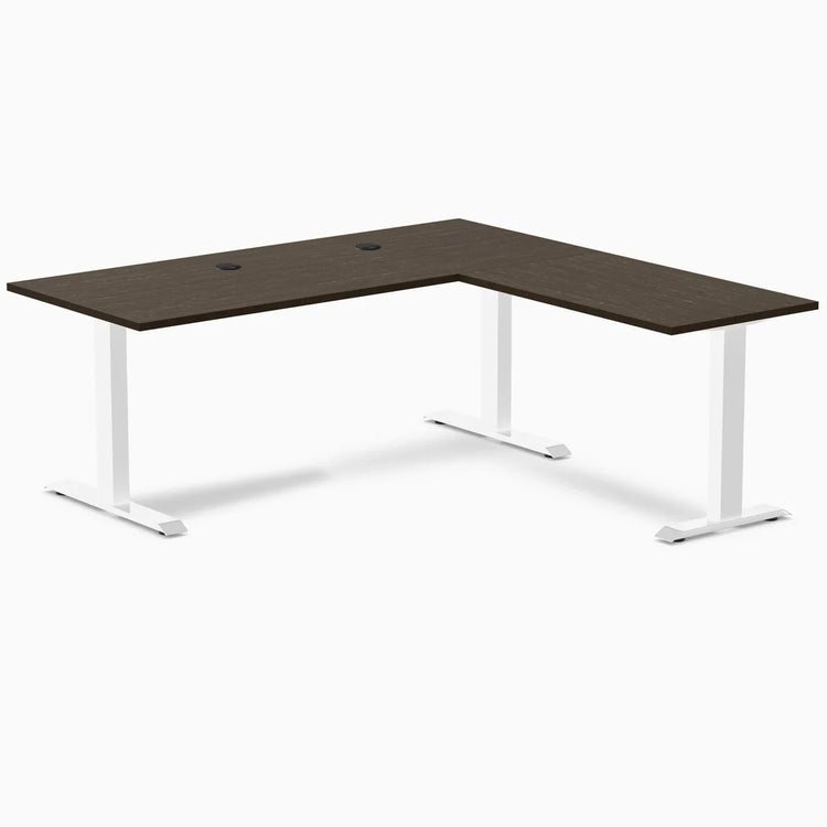 Desky Zero Bamboo L-Shape Office Desk