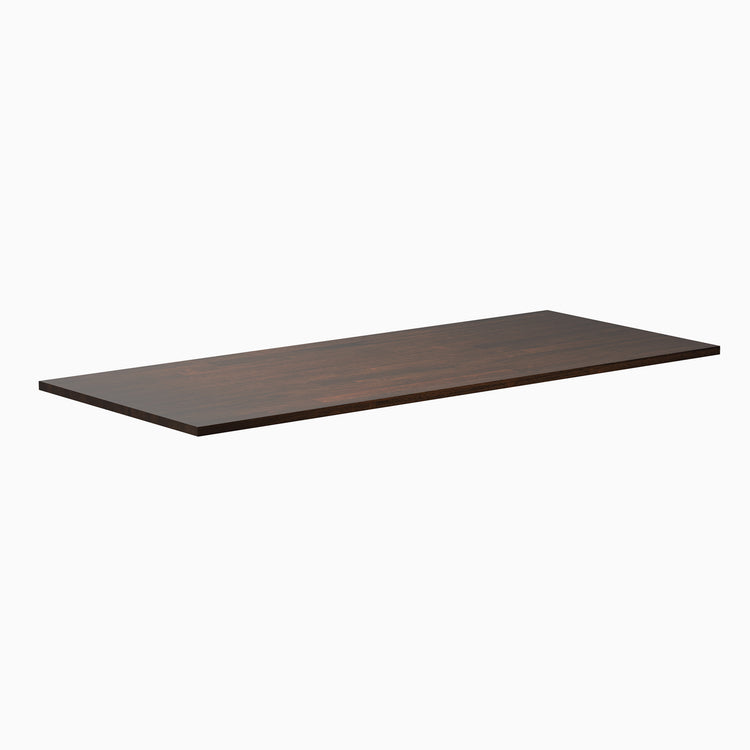 Rubberwood dark walnut desktop - Desky