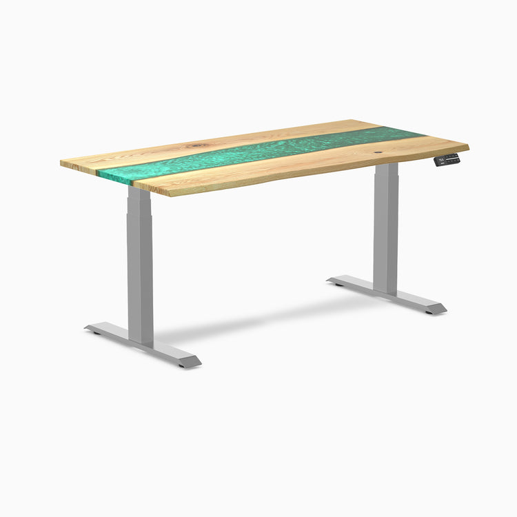 Desky dual resin ash emerald river 1500mm in gray