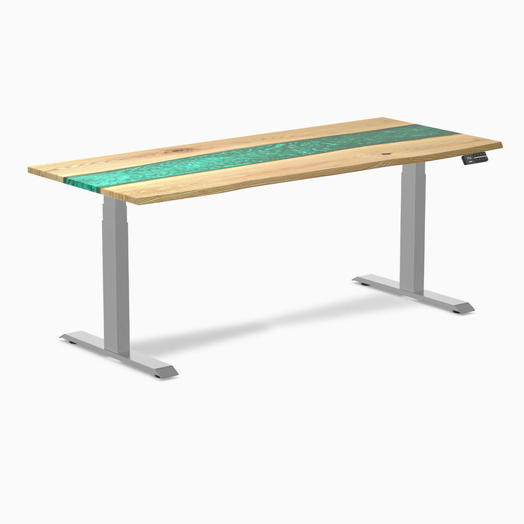 Desky dual resin ash emerald river 1800mm in gray