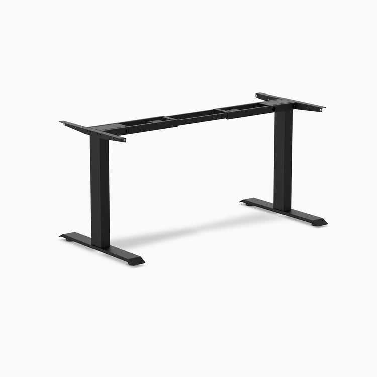 Fixed office desk frame black - Desky