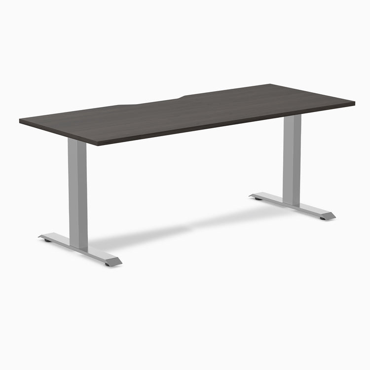 Desky Zero Scalloped Laminate Office Desk