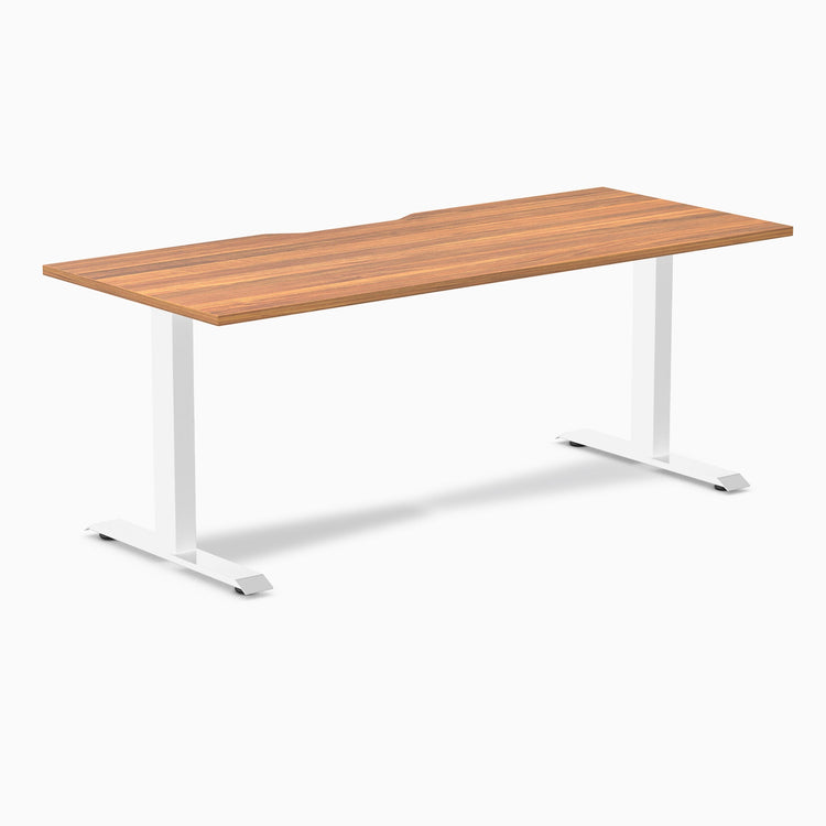 Desky Zero Scalloped Laminate Office Desk