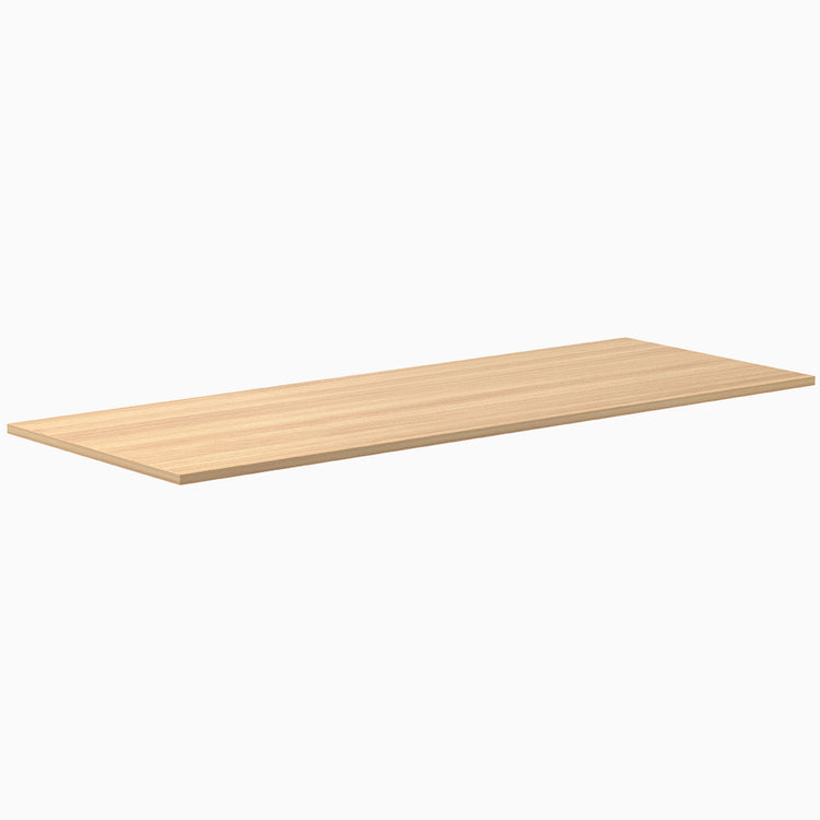 Desky Laminate Desk Tops - sublime teak 2000mm straight