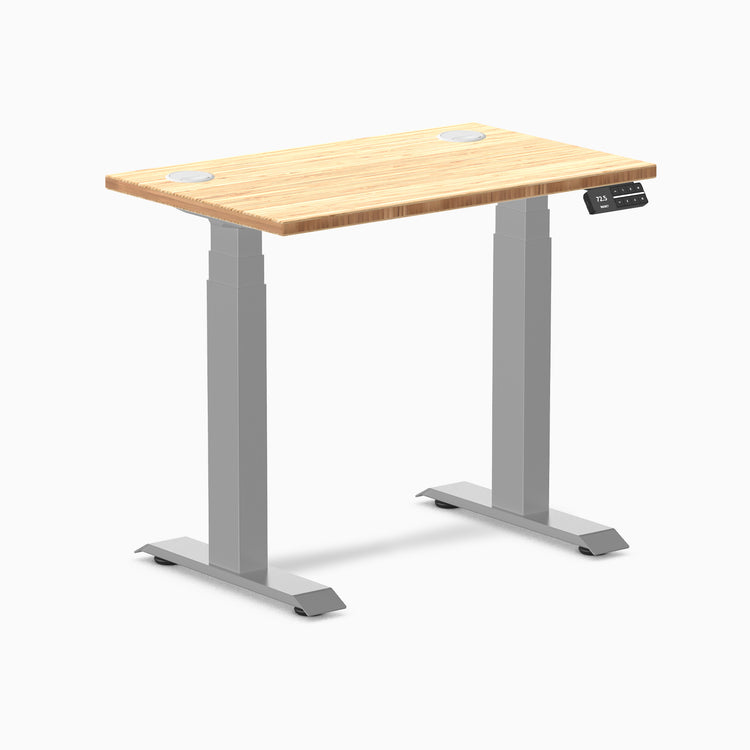 Desky Dual Mini Bamboo Sit Stand Desk