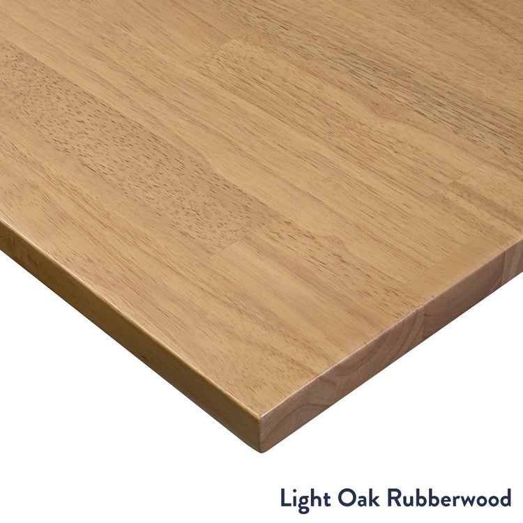 Light Oak rubberwood desktop corner Desky