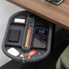 Under desk spin drawer attached to desk
