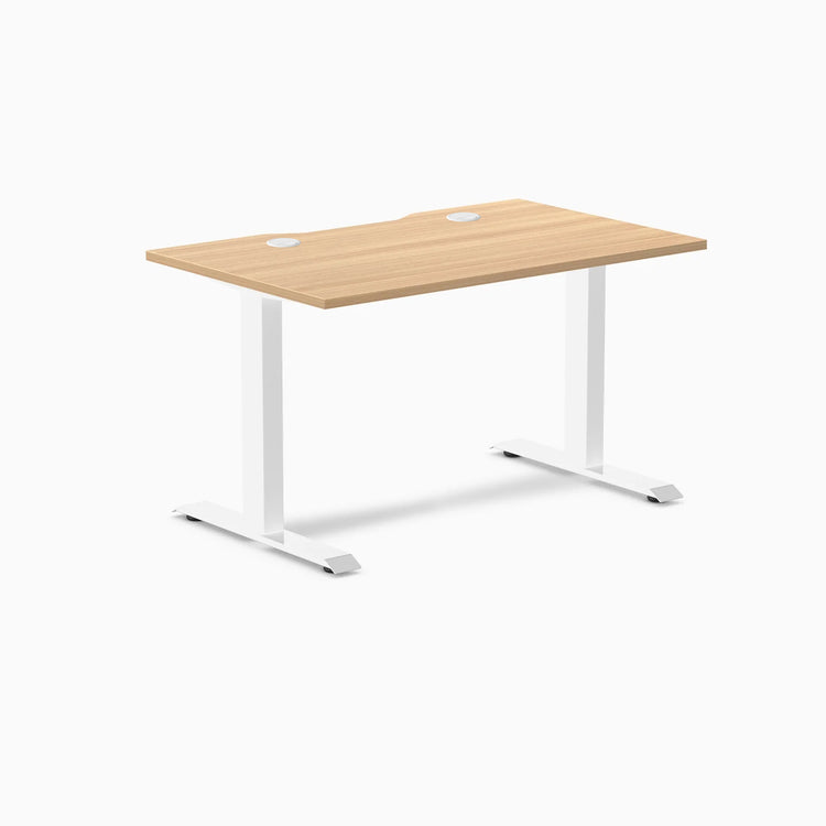 Desky Zero Scalloped Laminate Office Desk