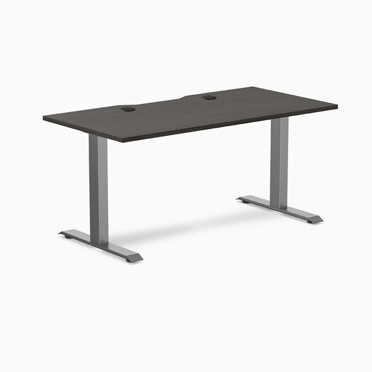 Desky Zero Scalloped Laminate Office Desk