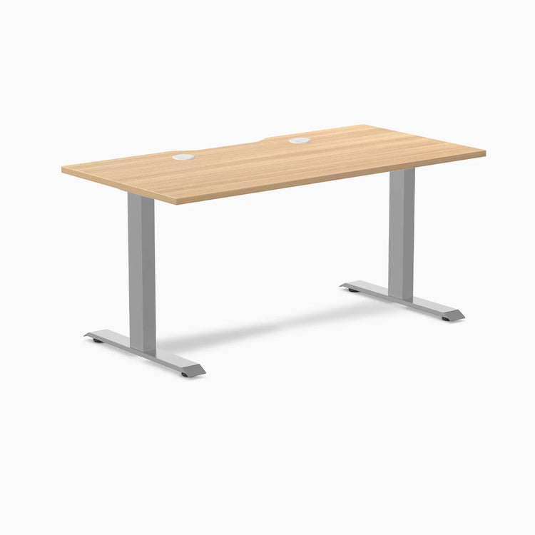 Desky Zero Scalloped Laminate Office Desk